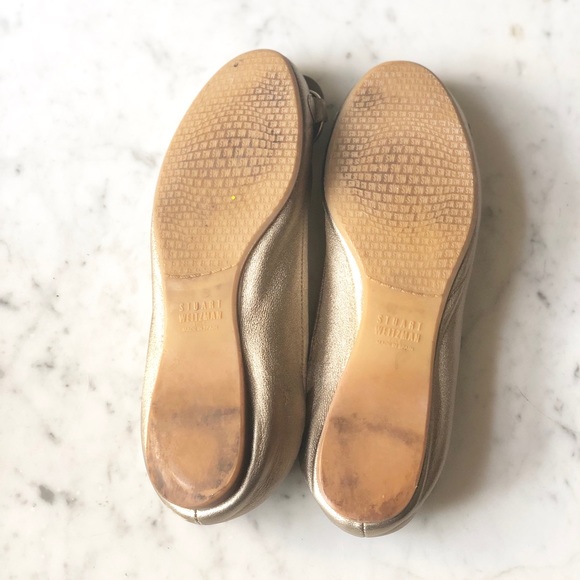 Stuart Weitzman Lolly Ornament Ballet Flats Shoes - Picture 4 of 7